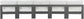 Nizuc - Outdoor Patio 5 Seat Modular Armless Sofa With Gray Frame
