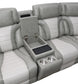 U58 - Power 3 Piece Sectional With Bluetooth Speaker And Wireless Charger - Gray
