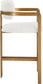 Aurum - Linen Textured Fabric Upholstered Counter Stool