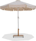 Amalfi - Aluminum Patio Umbrella - Light Brown Base / White Pole