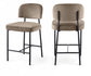 Zarelle - Performance Fabric Upholstered Counter Stool (Set of 2)