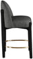 Torino - Counter Stool With Brushed Black Base