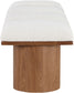 Pavilion - 4 Piece Modular Bench With Brown Base