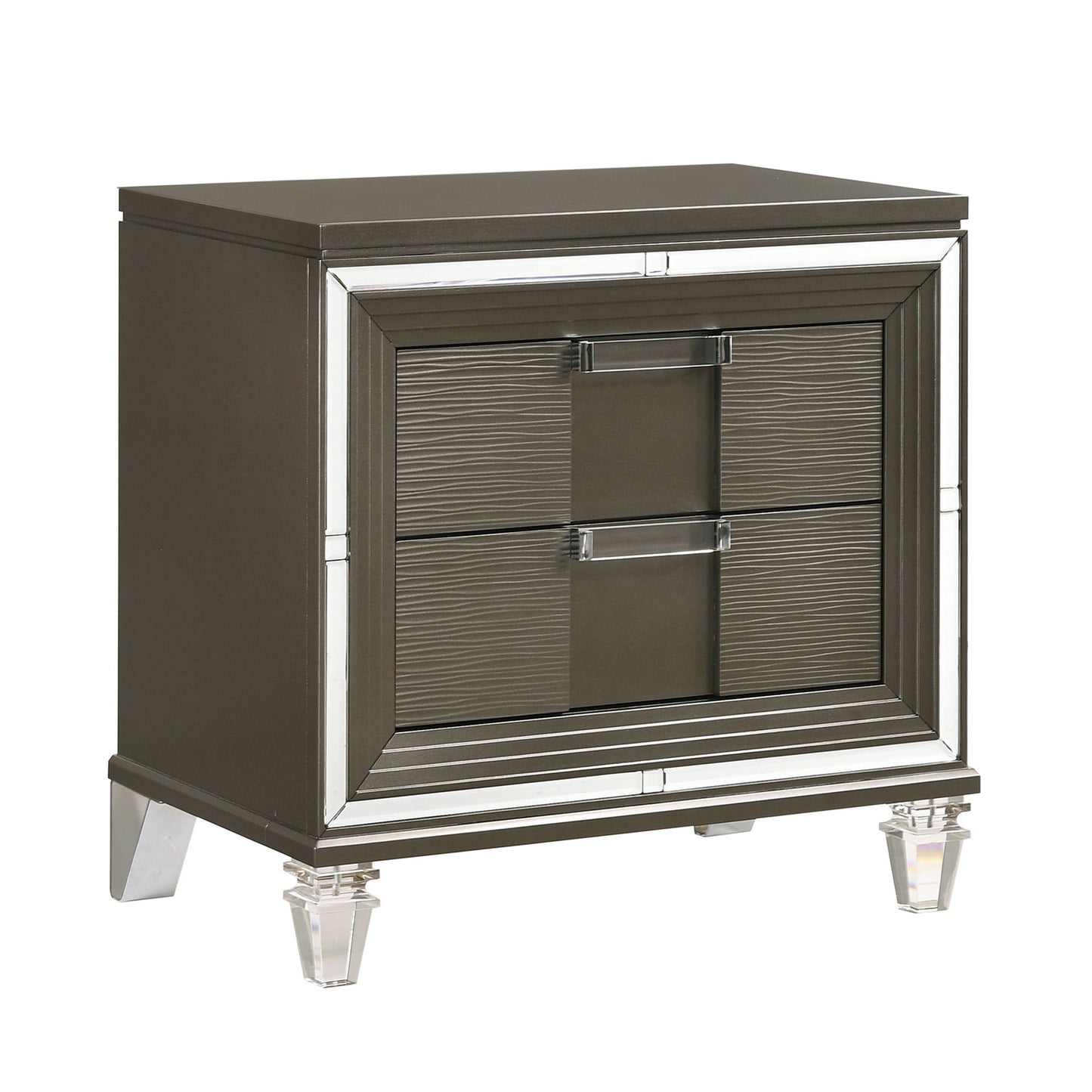 Twenty Nine - 2-Drawer Nightstand With USB - Dark Brown