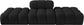 Ames - 3 Piece Boucle Upholstered Modular Sofa With 2 Backless Seats