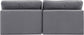 Comfy - Velvet Modular Armless Sofa 2 Seats