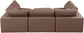 Comfy - 6 Piece Faux Leather Sectional