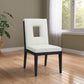 Gwendolyn - Faux Leather Dining Side Chair With Black Frame (Set of 2)