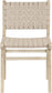Entwine - Vegan Leather Upholstered Dining Chair - Painted Natural