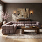 Orin - L-Shaped Velvet 6 Piece Modular Sectional