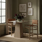 Santos - Upholstered Counter Stool With Stained Natural Base