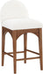 Waldorf - Boucle Stool With Brown Legs