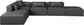 Cube - 6 Piece Modular Corner Armless Sectional