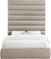 Adam - Chenille Fabric Bed With 89" Headboard