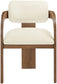 Cedra - Velvet Performance Fabric Upholstered Dining Chair (Set of 2) - Brown Frame