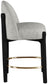 Torino - Counter Stool With Brushed Black Base