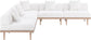 Laguna - 5 Piece 106.5" Upholstered Outdoor Patio Modular Sectional