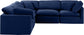 Indulge - Velvet 5 Piece Modular Corner Sectional