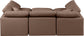Indulge - Faux Leather 6 Piece Modular Sectional