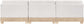 Turin - Chenille Fabric Upholstered Modular Sectional - White