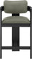Sacha - Vegan Leather Upholstered Counter Stool With Black Base