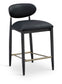 Riccio - Stool - Black And Gold Frame