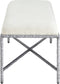 Valley - Bench With Silver Frame
