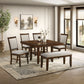 Portage - Dining Bench - Brown / Beige