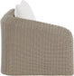 Seacrest - Olefin Water Resistant Fabric And Wicker Outdoor Patio Left Arm Chair