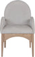 Waldorf - Chenille Dining Arm Chair With Natural Legs
