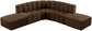 Arc - Velvet 6 Piece Corner Modular Sofa