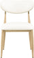 Ronda - Vegan Leather Upholstered Dining Side Chair - Natural Legs