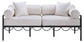 Portofino - Resilient Water Repellent Fabric 69.75" Upholstered Outdoor Patio Loveseat