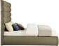 Adam - Boucle Fabric Bed With 70.5" Headboard