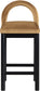 Conrad - Velvet Counter Stool With Black Legs
