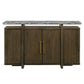 Dillon - Server With Marble Top - Natural / Walnut