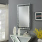 G-400-WM - Glamour LED Wall Decor Mirror - Pearl Silver