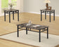 T759 - 3 Piece Table Set - Brown