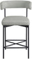 Rivage - Durable Stool With Black Frame (Set of 2)