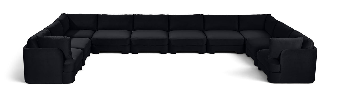 Hammond - Velvet Performance Fabric Upholstered 10 Piece Sectional