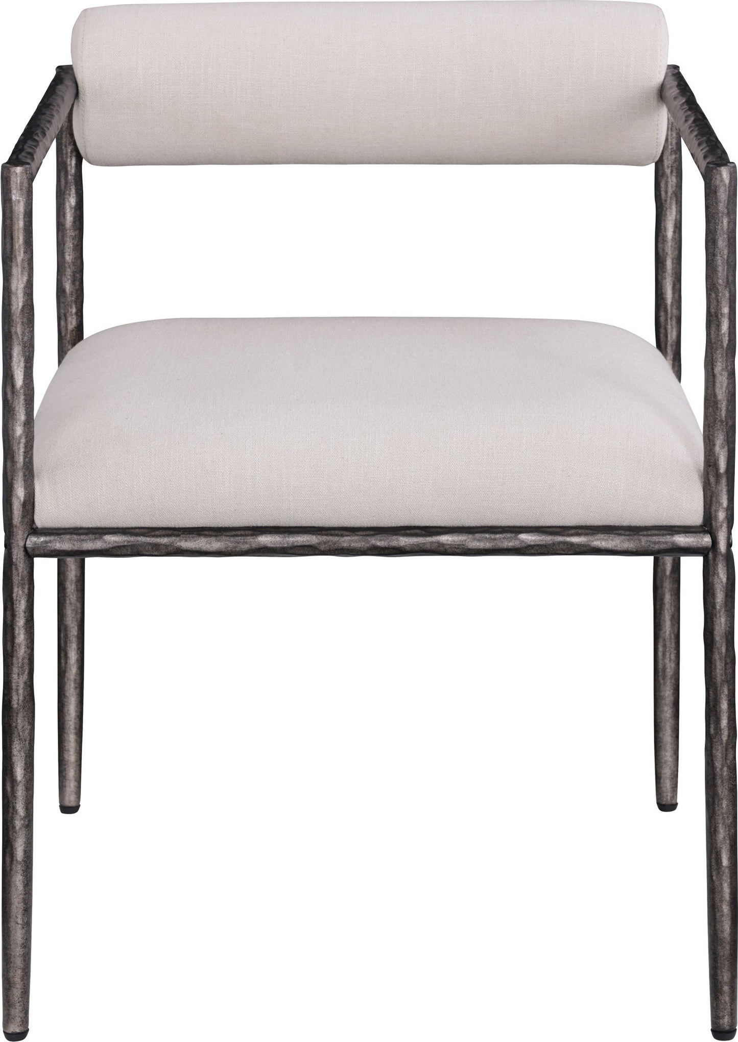 Axis - Linen Textured Beige Fabric Upholstered Dining Chair (Set of 2)