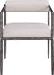 Axis - Linen Textured Beige Fabric Upholstered Dining Chair (Set of 2)