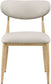 Ronda - Vegan Leather Upholstered Dining Side Chair - Natural Legs