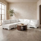 Hammond - Velvet Performance Fabric Upholstered 5 Piece Armless Sectional