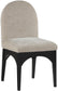 Waldorf - Chenille Dining Side Chair With Black Legs
