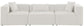 Cube - Linen Modular 3 Seat Sofa