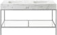 Marmo - Engineered Marble Bathroom Vanity With Chrome Base