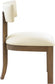 Lavrin - Vegan Leather Upholstered Dining Side Chair (Set of 2) - Walnut Base