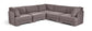 Hammond - Velvet Performance Fabric Upholstered 5 Piece Corner Sectional