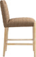 Aimee - Counter Stool - Light Brown Legs